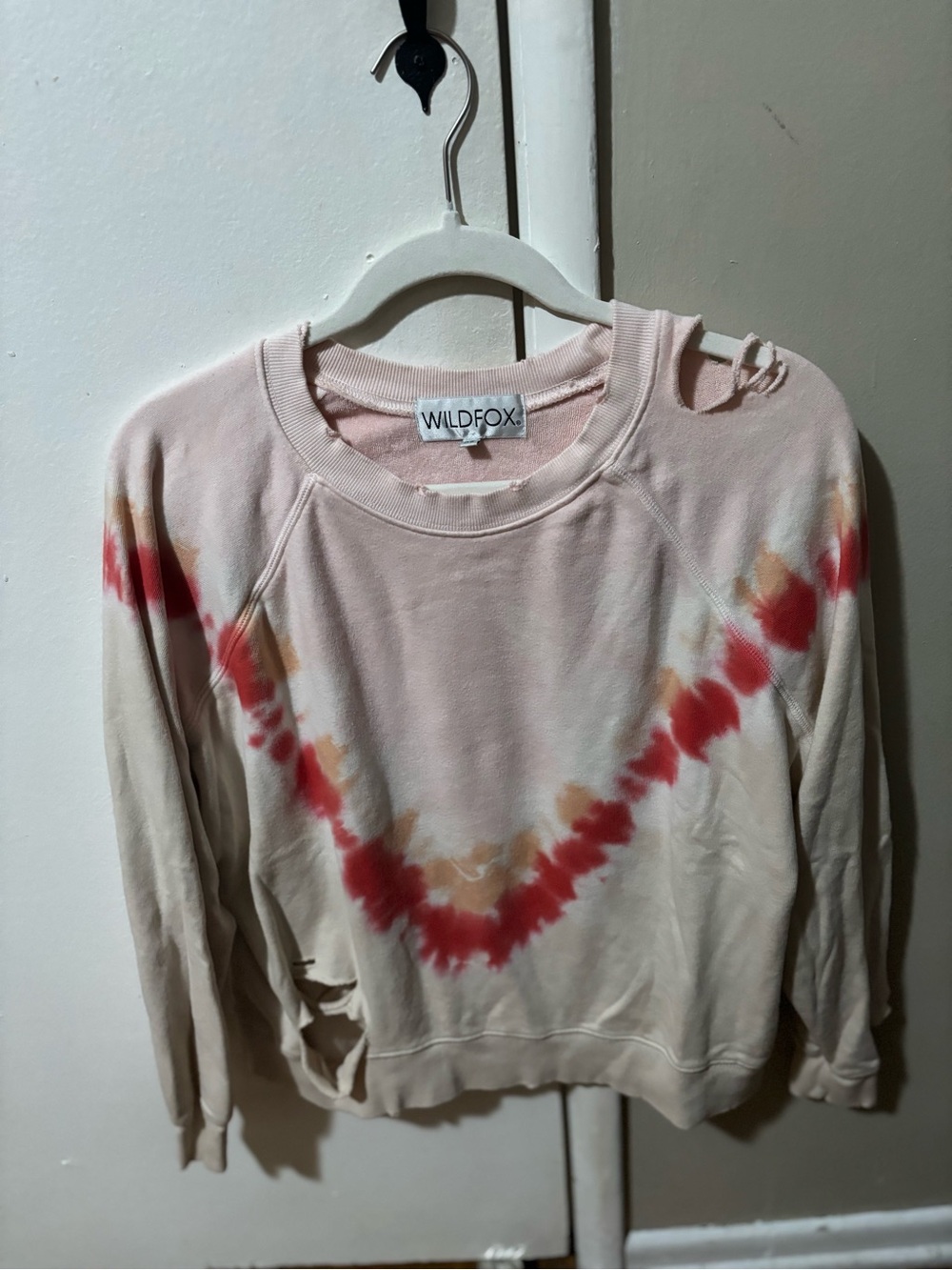 Wildfox Light Pink Crewneck Pullover